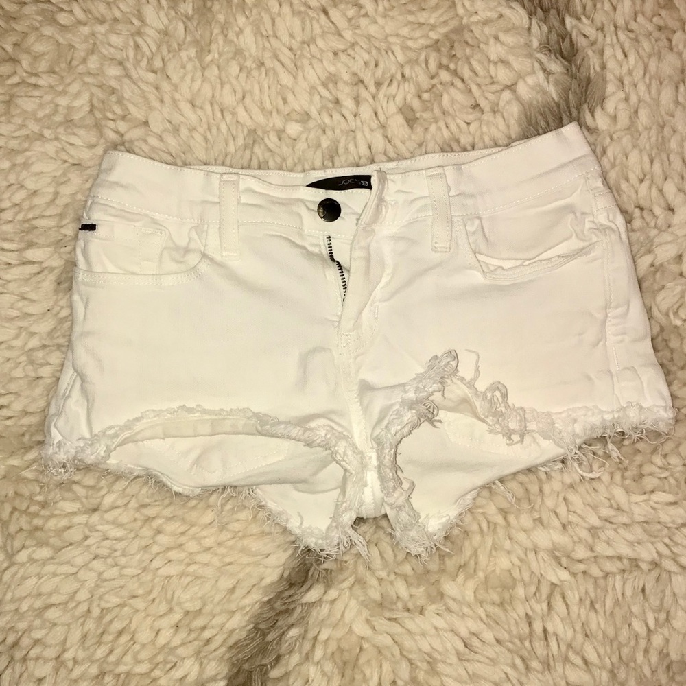 Joe’s White Jean Cutoff Shorts